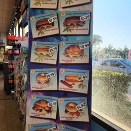 Sandwich menu