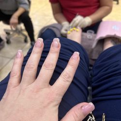 Q Nails & Spa - Nails on point and toes getting all pretty too!!