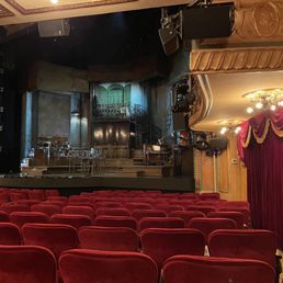 View from rear right orchestra seats (Row N, Seat 20)
