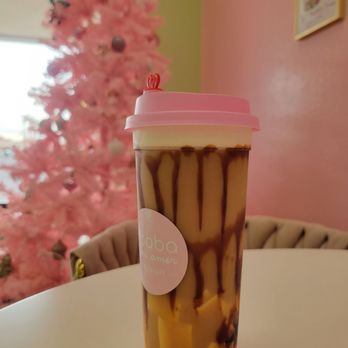 Boba Mi Amor - Seasonal Ginger Brown Sugar Milk Tea with Sugar Cookie Foam and Egg Pudding - Bubble Tea Near Me - El Paso, Texas
