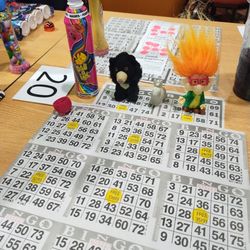 Seneca Bingo - Birthday bingo with my one-day-apart-birthday-bro. #LuckBeASisterTonight #AnnualTradition