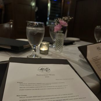 Mill's Tavern - Restaurant week menu - Seafood Near Me - Providence, Rhode Island