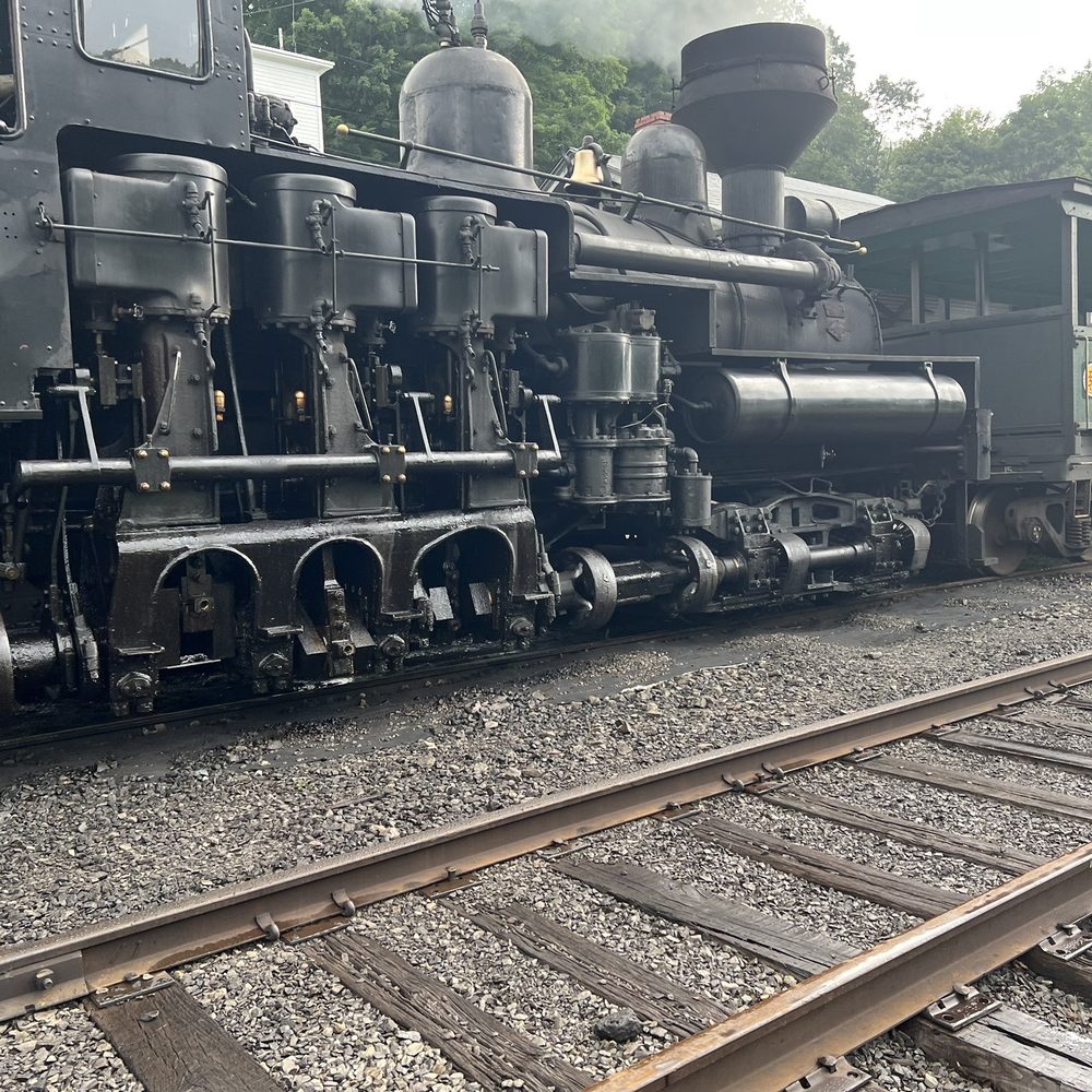 Cass Scenic Railroad - Closeup view of the locomotive that powered our trip. - Parks Near Me - Cass, West Virginia Cass Scenic Railroad - Closeup view of the locomotive that powered our trip. - Parks Near Me - Cass, West Virginia