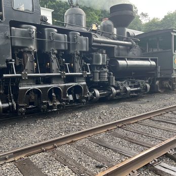 Cass Scenic Railroad - Closeup view of the locomotive that powered our trip. - Parks Near Me - Cass, West Virginia
