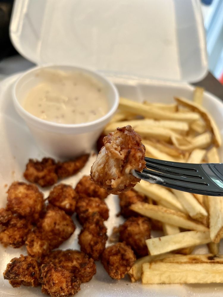 Food from Lucy's Big Burgers