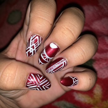 Golden Nails - tribal designed acrylic nails painted with gel nail polish - Nail Salons Near Me - Honolulu, Hawaii Golden Nails - tribal designed acrylic nails painted with gel nail polish - Nail Salons Near Me - Honolulu, Hawaii