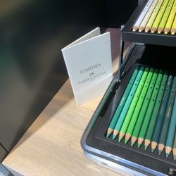 Graf von Faber-Castell - The box is from Rimowa, the colored pencils are from Faber-Castell.