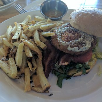 Moonraker Restaurant - Crabcake BLT, open faced - New American Near Me - Pacifica, California