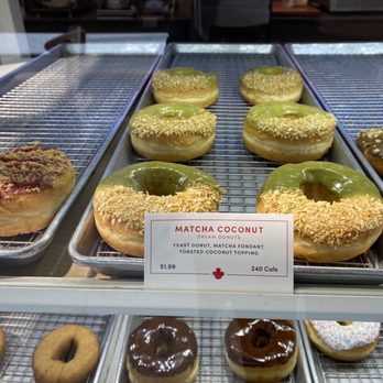 Tim Hortons - a variety of doughnuts on display - Coffee & Tea Near Me - Toronto, Ontario