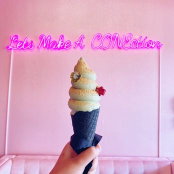 Fluffy Bear - Matcha Soft Serve with Charcoal Cone - Ice Cream & Frozen Yogurt Near Me - Laguna Hills, California Fluffy Bear - Matcha Soft Serve with Charcoal Cone - Ice Cream & Frozen Yogurt Near Me - Laguna Hills, California