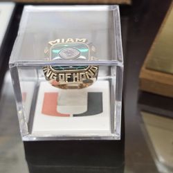 University of Miami Sports Hall of Fame & Museum - The ring that Hall of Fame inductees receive.