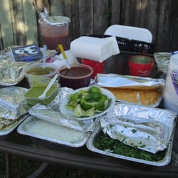 She brought all of this food