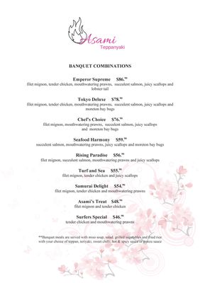 Menu photo 4 Asami Teppanyaki Surfers Paradise, QLD