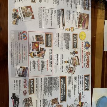 Rooster's - a menu for a restaurant - Chicken Wings Near Me - Columbus, Ohio