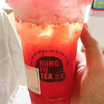 Kung Fu Tea - Strawberry Lemonade - Bubble Tea Near Me - Modesto, California