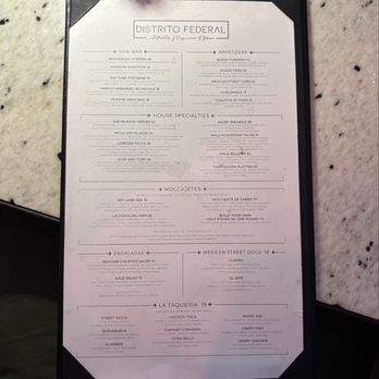 Distrito Federal - Menu as of 7-5-25 - Mexican Near Me - Campbell, California Distrito Federal - Menu as of 7-5-25 - Mexican Near Me - Campbell, California