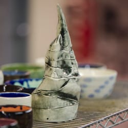 Creative Claythings - glazed pottery - student & studio member work