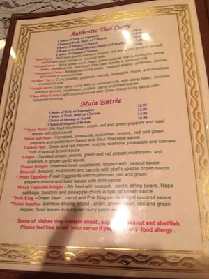 Menu photo 6 Singha Thai Cuisine Moab, UT