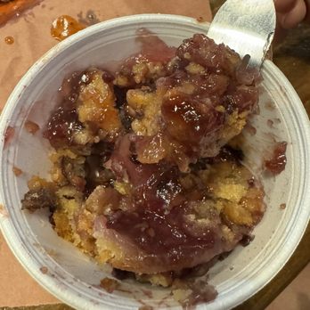 Cooper's Old Time Pit Bar-B-Que - BlackBerry Cobbler - Barbeque Near Me - Austin, Texas