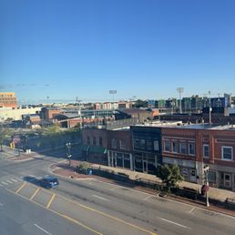 View of Jackson Stadium from our room