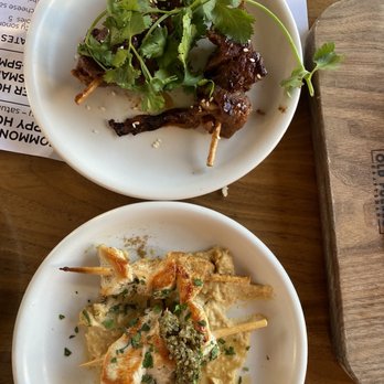 Commoner & Co - Chicken satay and Tojo beef - Cocktail Bars Near Me - Tucson, Arizona