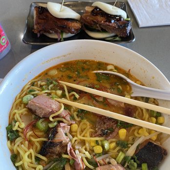 Oni Ramen - Reaper Ramen and pork steam bun! Fantastic! - Ramen Near Me - Dallas, Texas Oni Ramen - Reaper Ramen and pork steam bun! Fantastic! - Ramen Near Me - Dallas, Texas