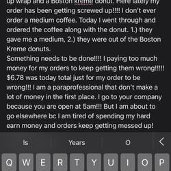 Dunkin' - My order....