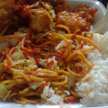 Maine Express - Sweet & Sour chicken, Orange Chicken, Chow Mein and white rice. - Chinese Near Me - Baldwin Park, California