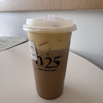 N25 Nitro Tea - Vietnamese Vietnamese Egg Cream Iced Coffee / 越南黃妃 (M) 16oz - Coffee & Tea Near Me - Edison, New Jersey