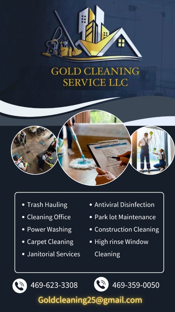 GOLD CLEANING SERVICE Request a Quote Garland, Texas Office