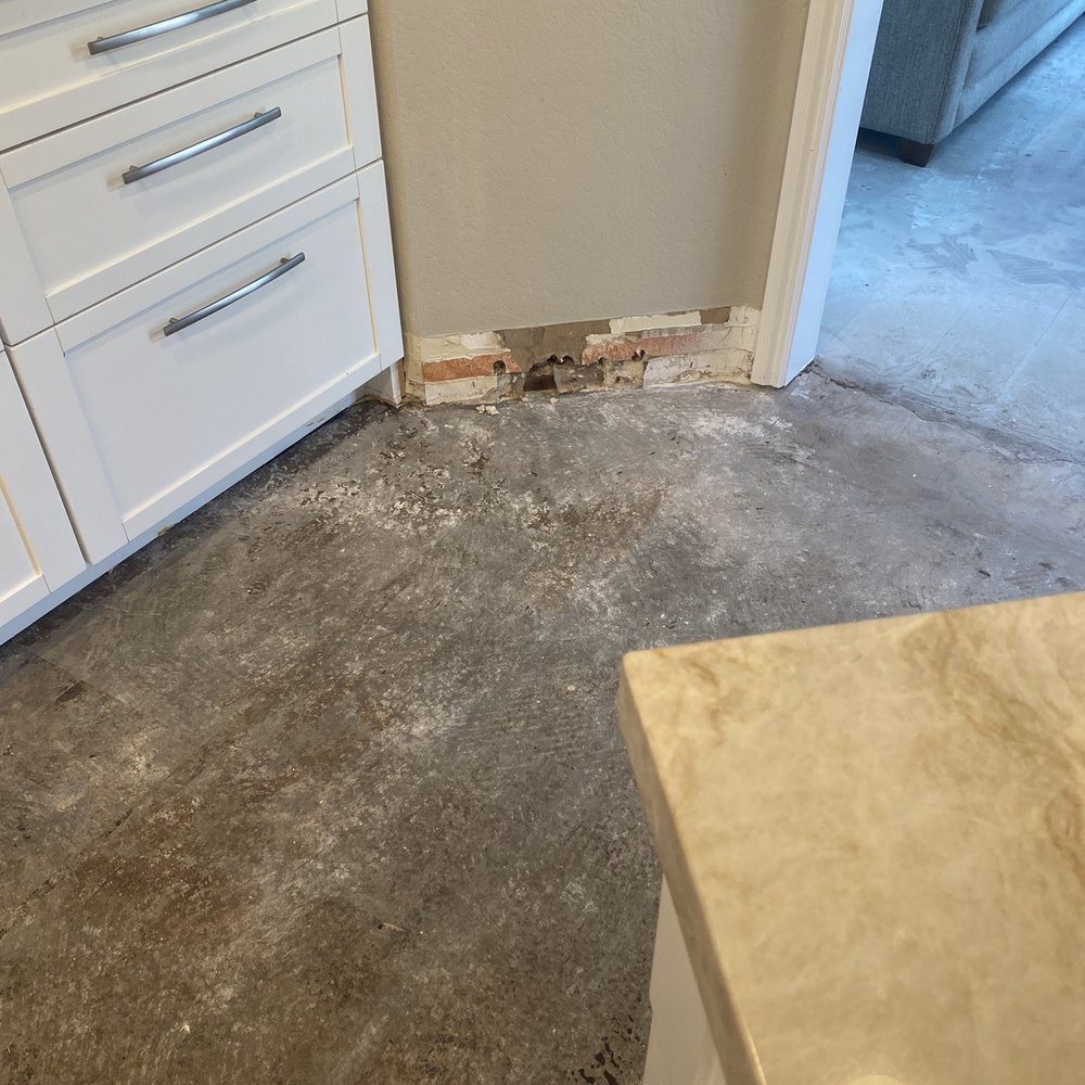 Here is the mess from the not so handy - Handyman !