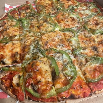 Kim's Uncle Pizza - Green Pepper and Mushroom Pizza - Pizza Near Me - Westmont, Illinois Kim's Uncle Pizza - Green Pepper and Mushroom Pizza - Pizza Near Me - Westmont, Illinois