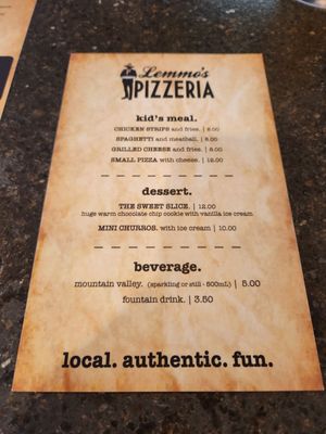 Menu photo 2 Lemmo's Pizzeria Moorpark, CA Menu photo 2 Lemmo's Pizzeria Moorpark, CA