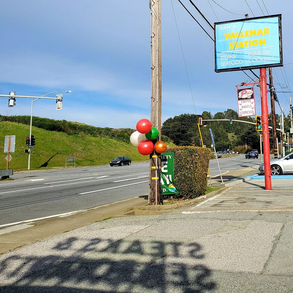 Vallemar Station - the sign for the station - Steakhouses Near Me - Pacifica, California Vallemar Station - the sign for the station - Steakhouses Near Me - Pacifica, California