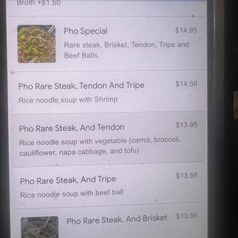 Pholicious - The online menu where it says pho rare steak tendon and tripe.... WITH SHRIMP - Vietnamese Near Me - Victorville, California Pholicious - The online menu where it says pho rare steak tendon and tripe.... WITH SHRIMP - Vietnamese Near Me - Victorville, California