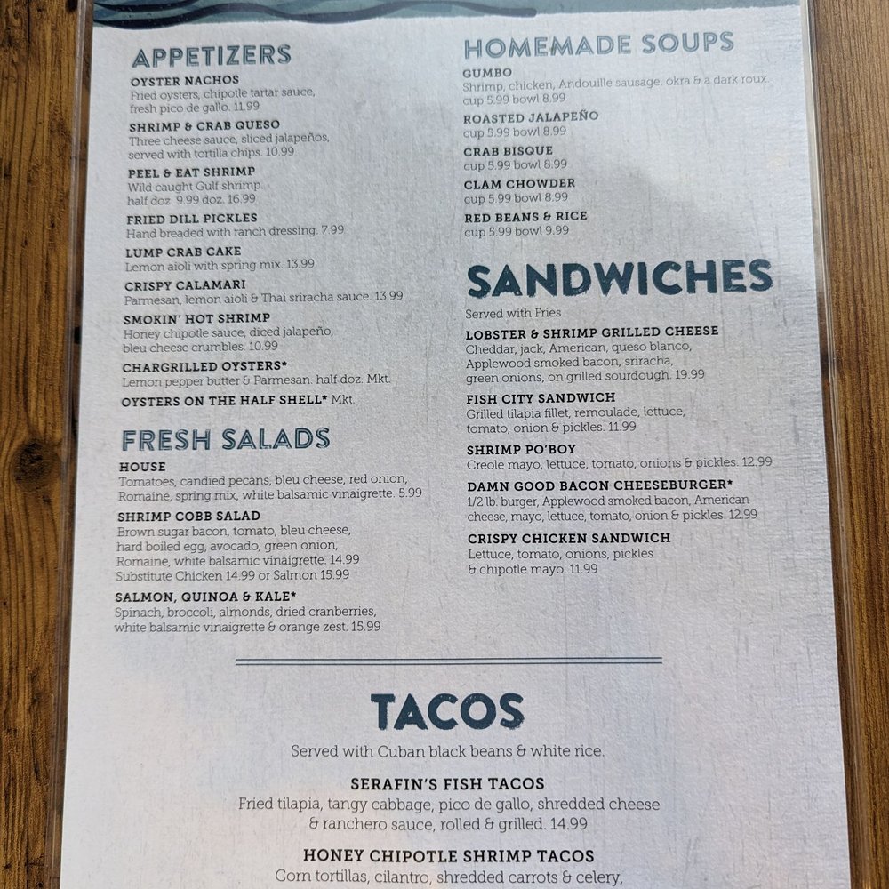 Half Shells - Food Menu 3.9.2023 - Fish & Chips Near Me - Katy, Texas Half Shells - Food Menu 3.9.2023 - Fish & Chips Near Me - Katy, Texas