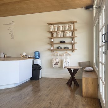 Aloha Roastery - Merch Wall and pick up counter - Bakeries Near Me - Lihue, Hawaii