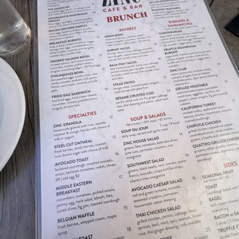 Zinc Cafe & Bar - Breakfast & Brunch Near Me - Orange, California Zinc Cafe & Bar - Breakfast & Brunch Near Me - Orange, California