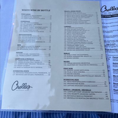 Menu photo 2 Cirella's Melville, NY Menu photo 2 Cirella's Melville, NY