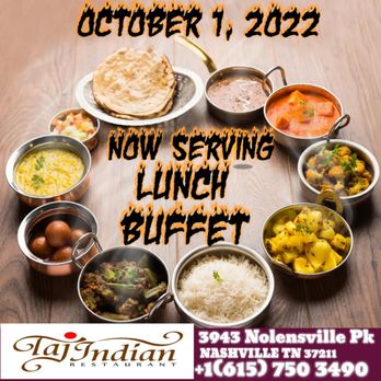 Taj Indian Restaurant - a circular arrangement of dishes - Indian Near Me - Nashville, Tennessee Taj Indian Restaurant - a circular arrangement of dishes - Indian Near Me - Nashville, Tennessee