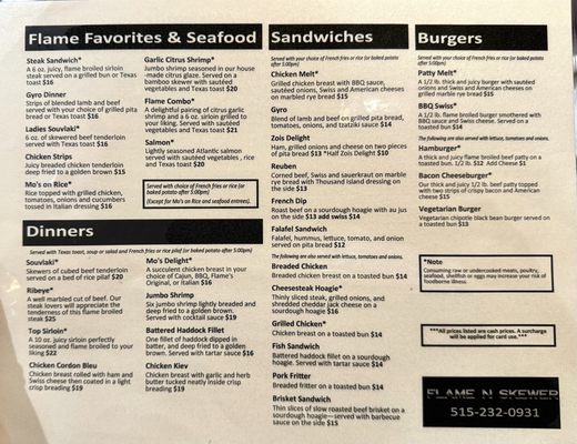 Menu photo 2 Flame & Skewer Ames, IA