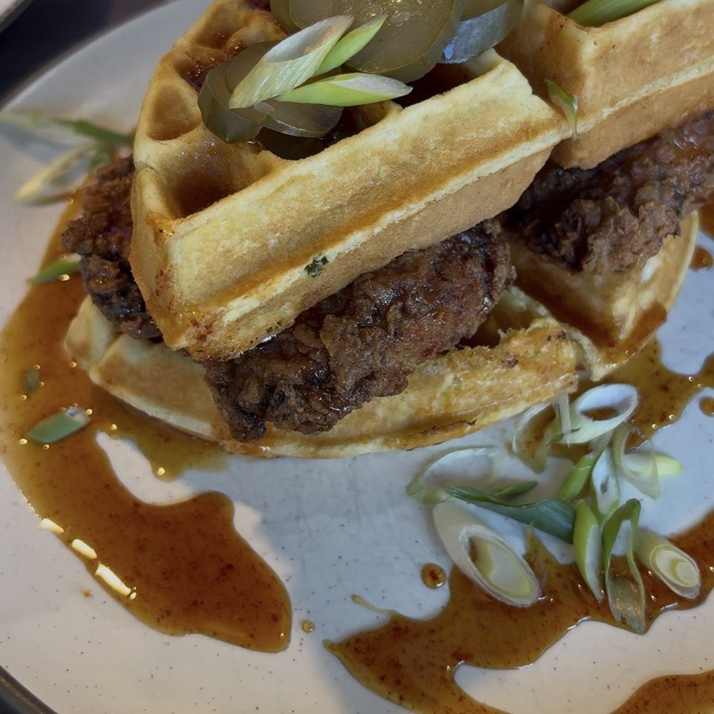 Brunch by De Martino - Hot Honey Chicken & Waffles - Latin American Near Me - Somerville, New Jersey