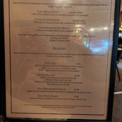 Covered Bridge Inn - Menu