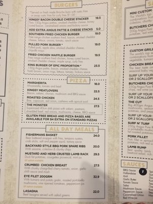 Menu photo 3 The Kingslander Auckland, AUK Menu photo 3 The Kingslander Auckland, AUK