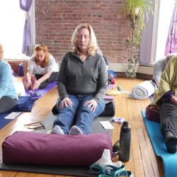 Gentle Heart Yoga and Wellness - Meditating to connect with a deep peace and love inside.