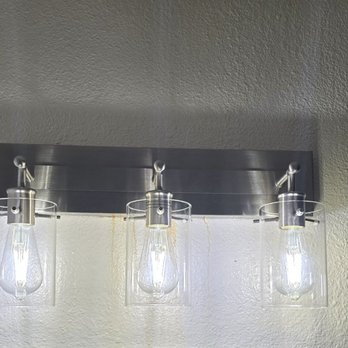 CJ Bradley's Electric - New guest bathroom light fixture - Electricians Near Me