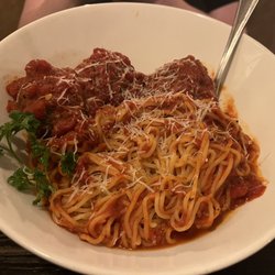 Gabriella's Ristorante - Angel hair with marinara and meatballs.