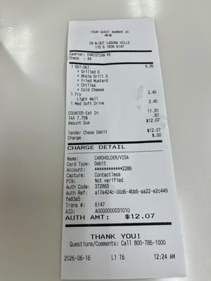 Menu photo 1 In-N-Out Burger Laguna Hills, CA Menu photo 1 In-N-Out Burger Laguna Hills, CA