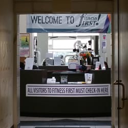 Fitness First! - The front entrance of the gym