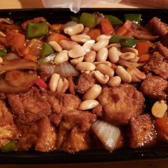 Kim's Chow Mein - Kung po tofu ($11), modified w/o celery. Liquidy & oily. Soggy tofu. Not amazing, but not bad. - Chinese Near Me - Saint Paul, Minnesota Kim's Chow Mein - Kung po tofu ($11), modified w/o celery. Liquidy & oily. Soggy tofu. Not amazing, but not bad. - Chinese Near Me - Saint Paul, Minnesota